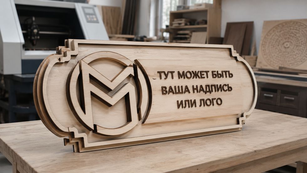 Интерьерная вывеска / логотип на ресепшен
